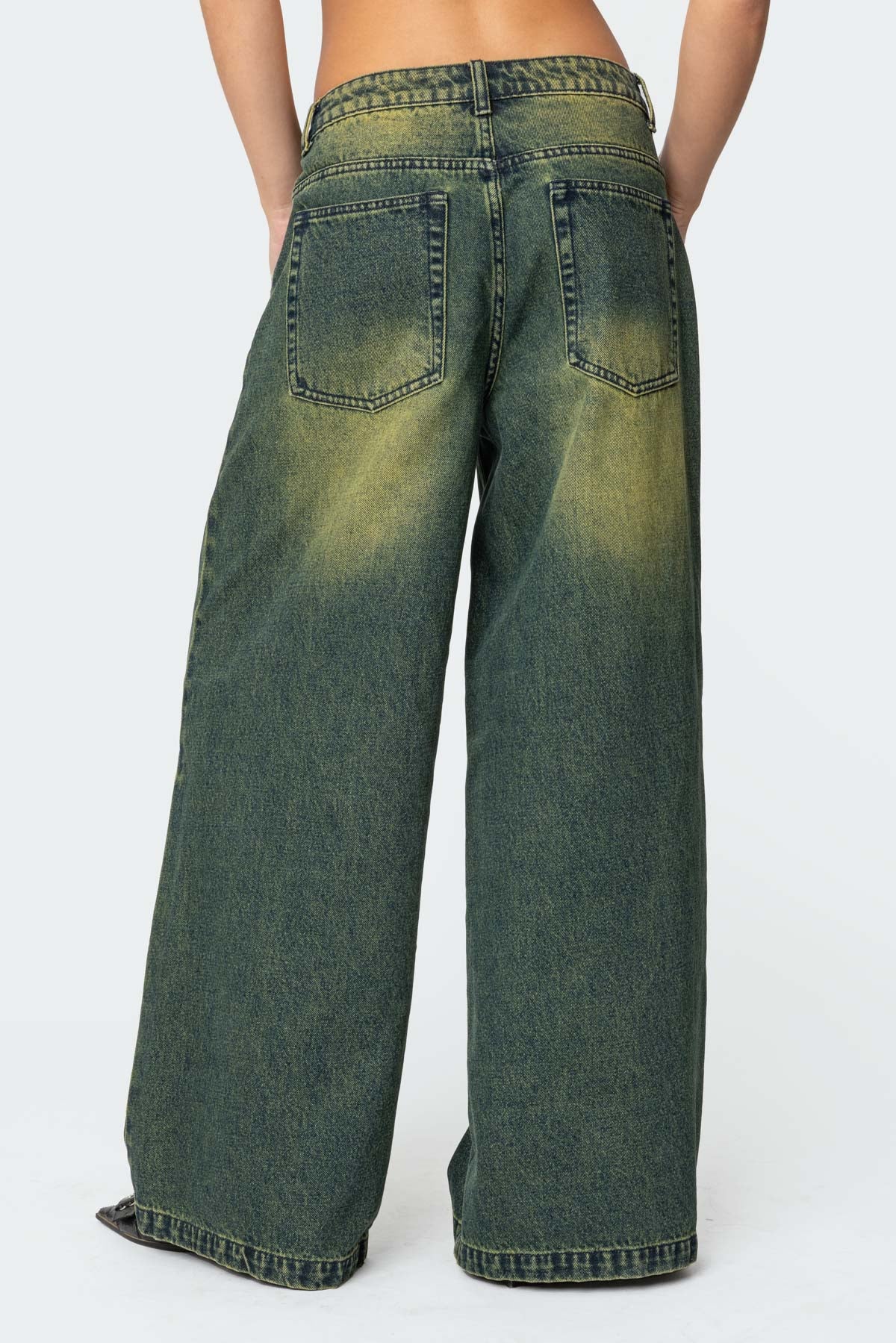 Shawn Washed Low Rise Baggy Jeans - Image 5
