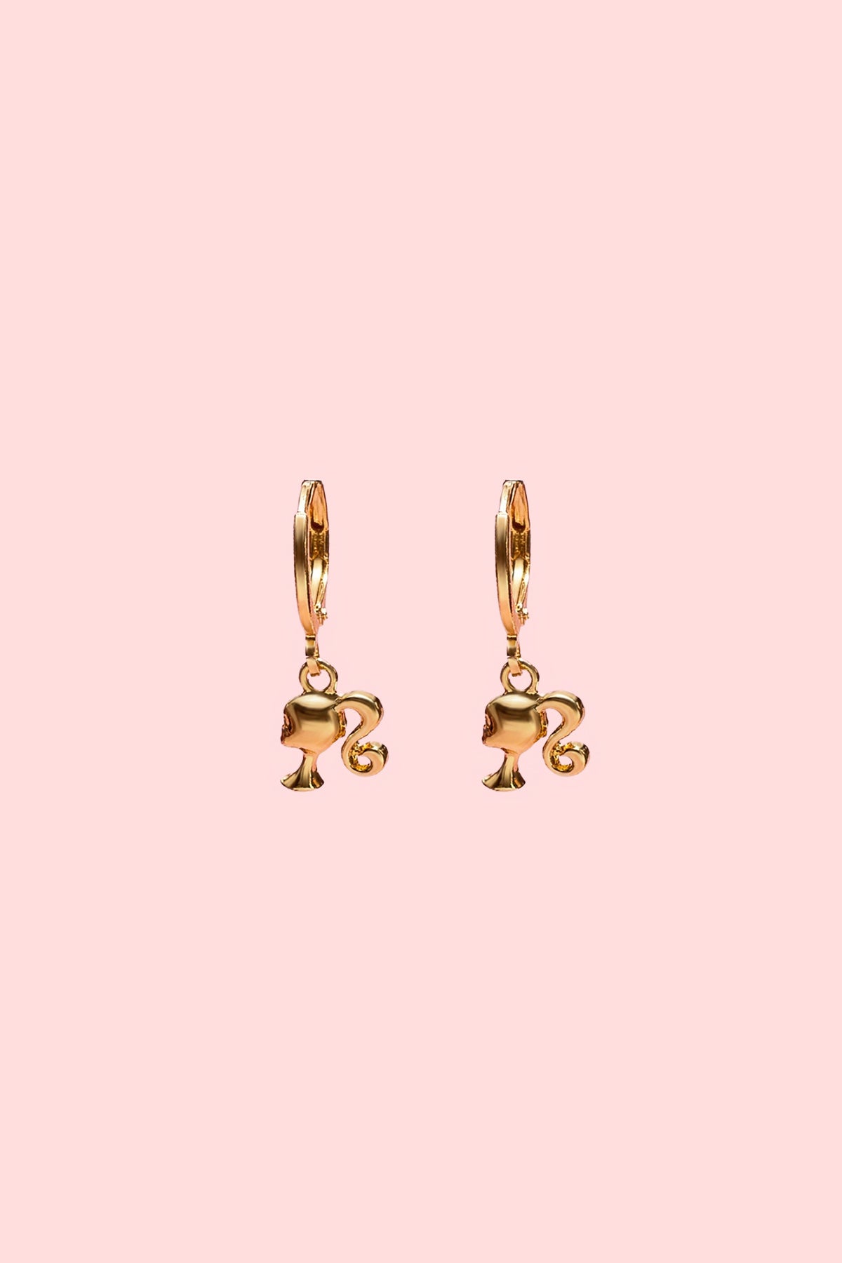 Barbie™ Girl Hoop Earrings - Image 2
