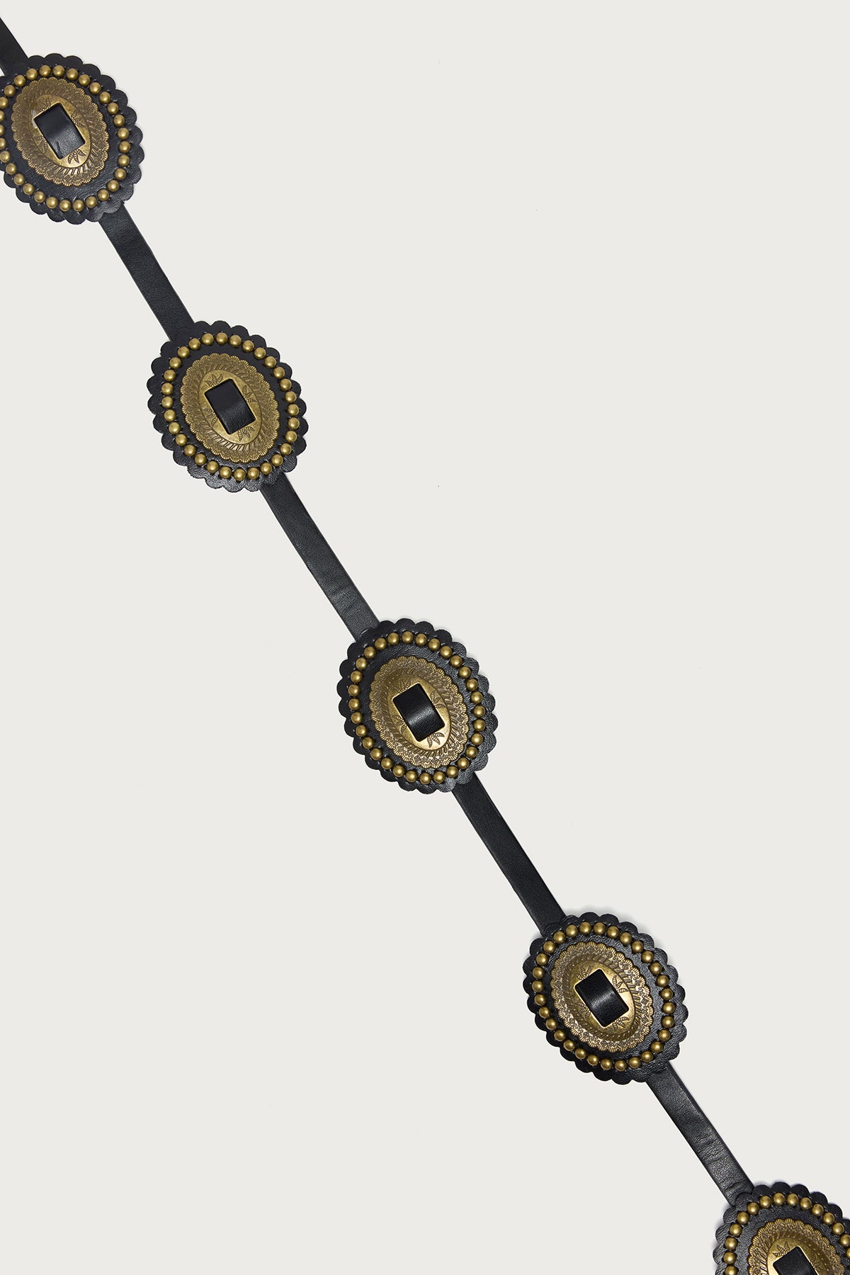 Western Medallion Faux Leather Belt - Image 2