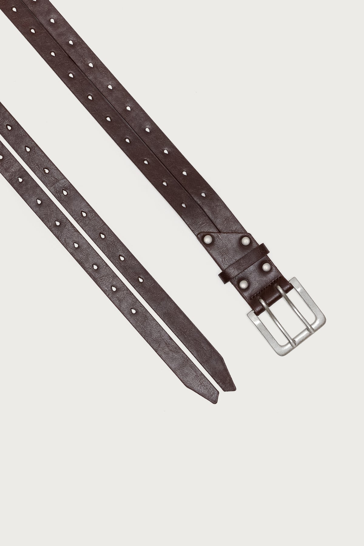 Double Look Faux Leather Belt - Image 3
