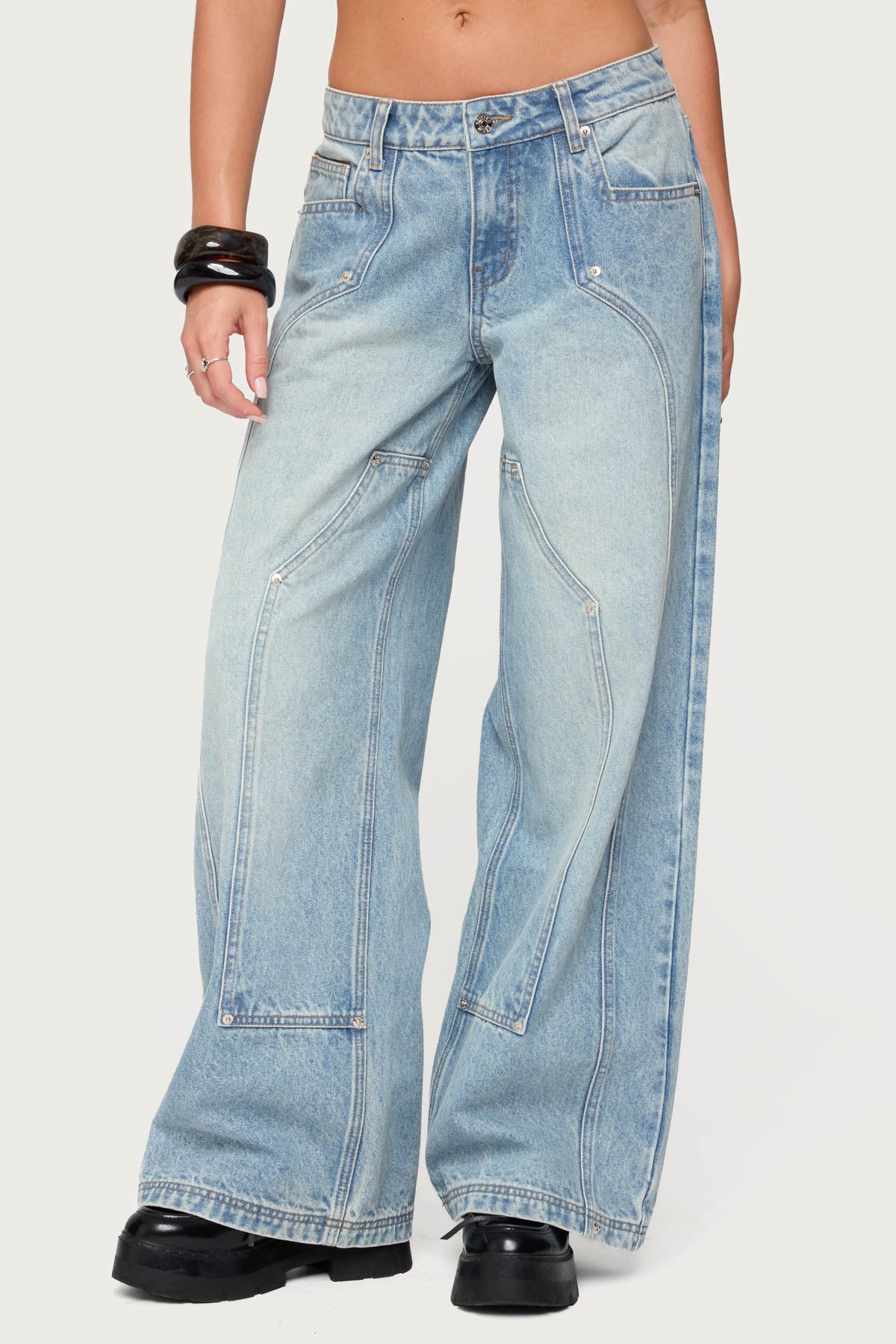 Dema Western Low Rise Baggy Jeans - Image 2