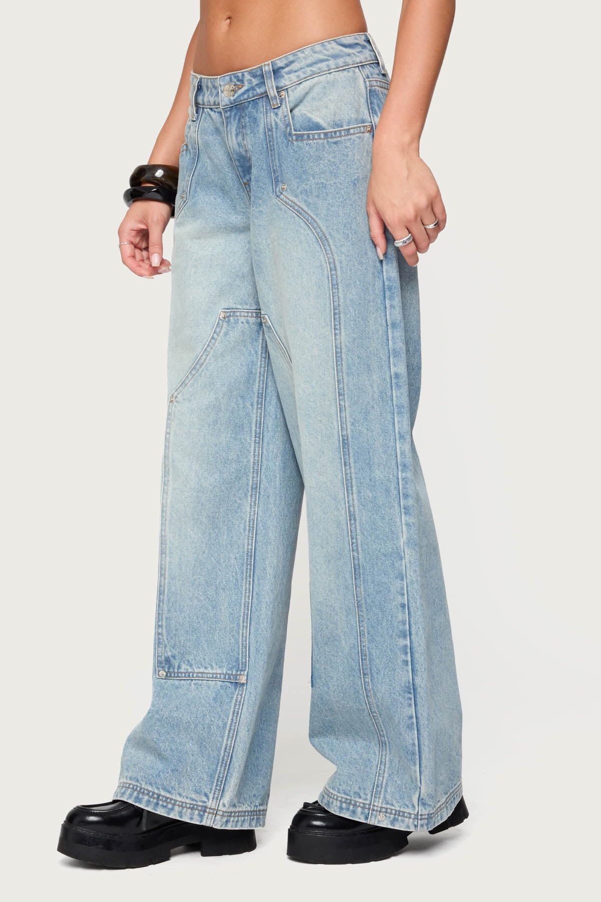 Dema Western Low Rise Baggy Jeans - Image 4
