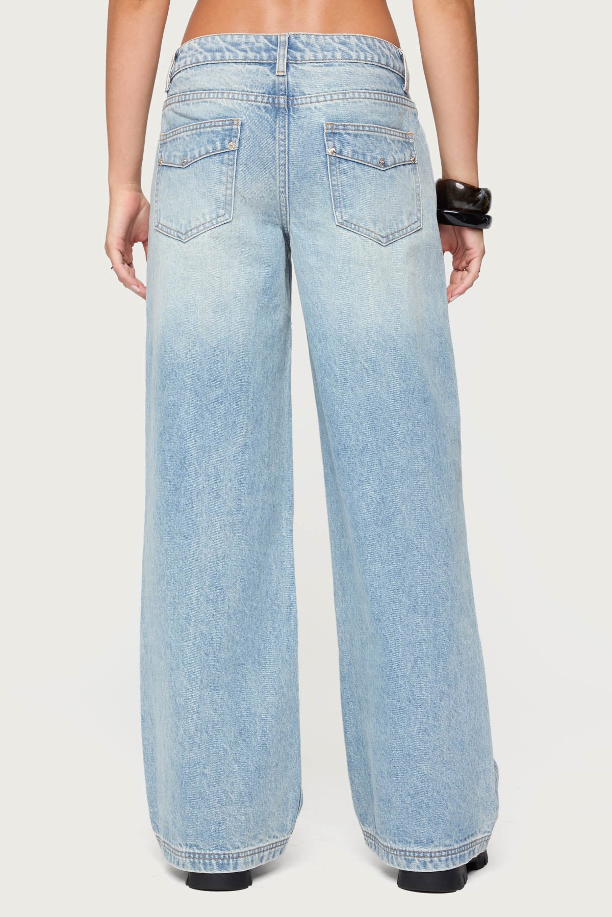 Dema Western Low Rise Baggy Jeans - Image 5