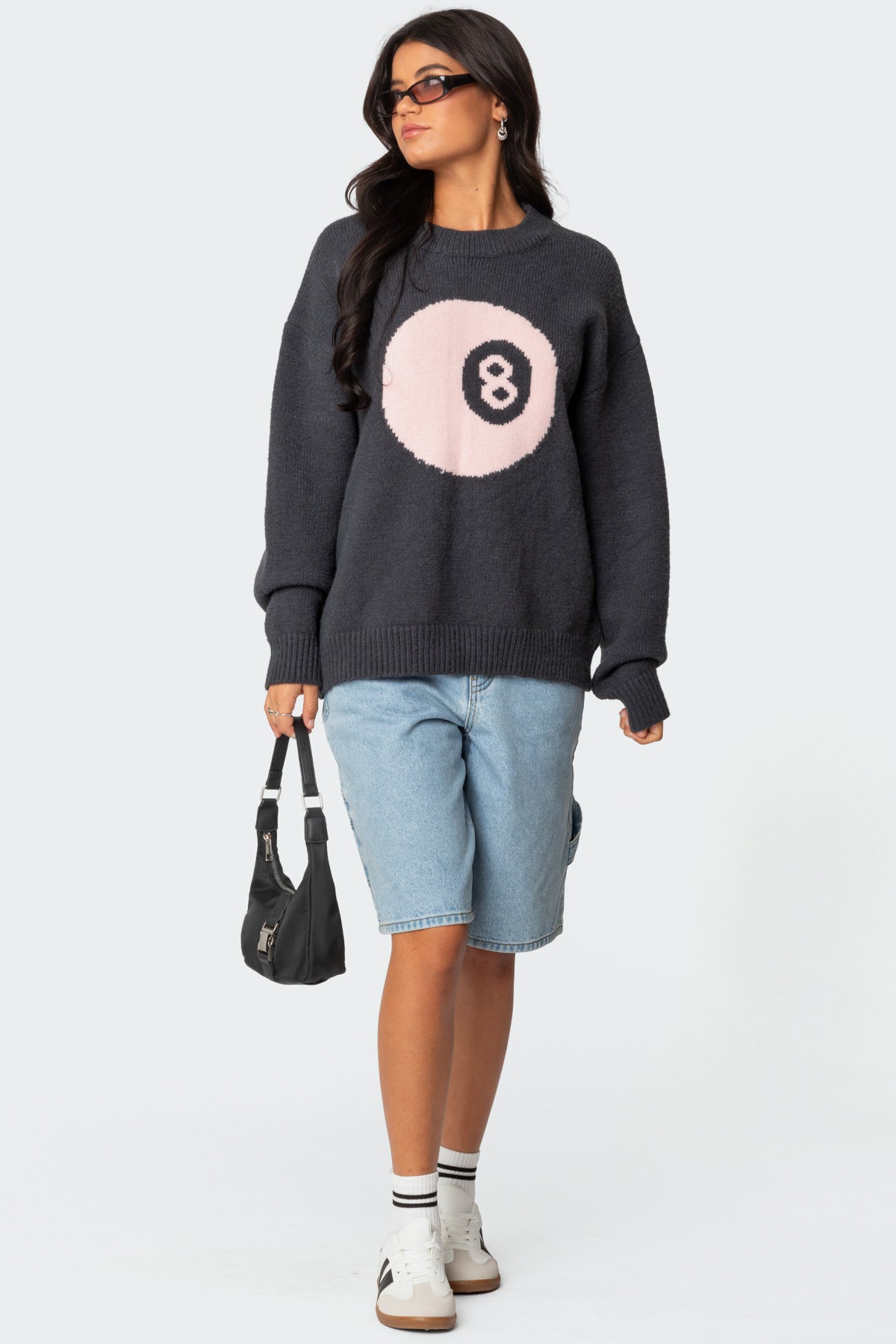 8 Ball Oversized Chunky Knit Sweater - Image 2
