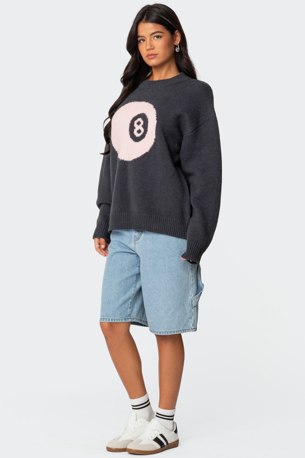 8 Ball Oversized Chunky Knit Sweater - Image 4