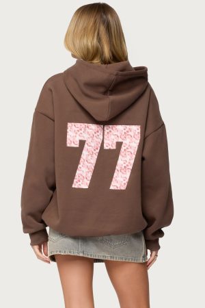 Leopard 77 Oversized Hoodie