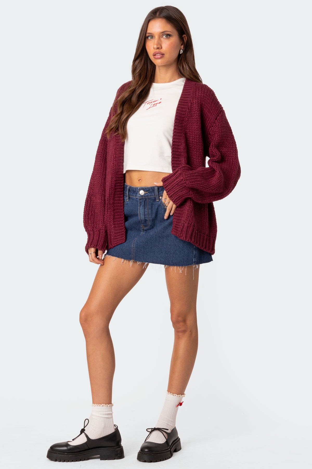 Anina Oversized Knit Cardigan - Image 4