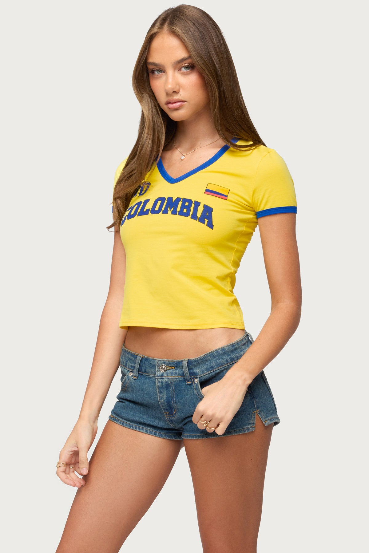 Colombia 08 V Neck T Shirt - Image 4