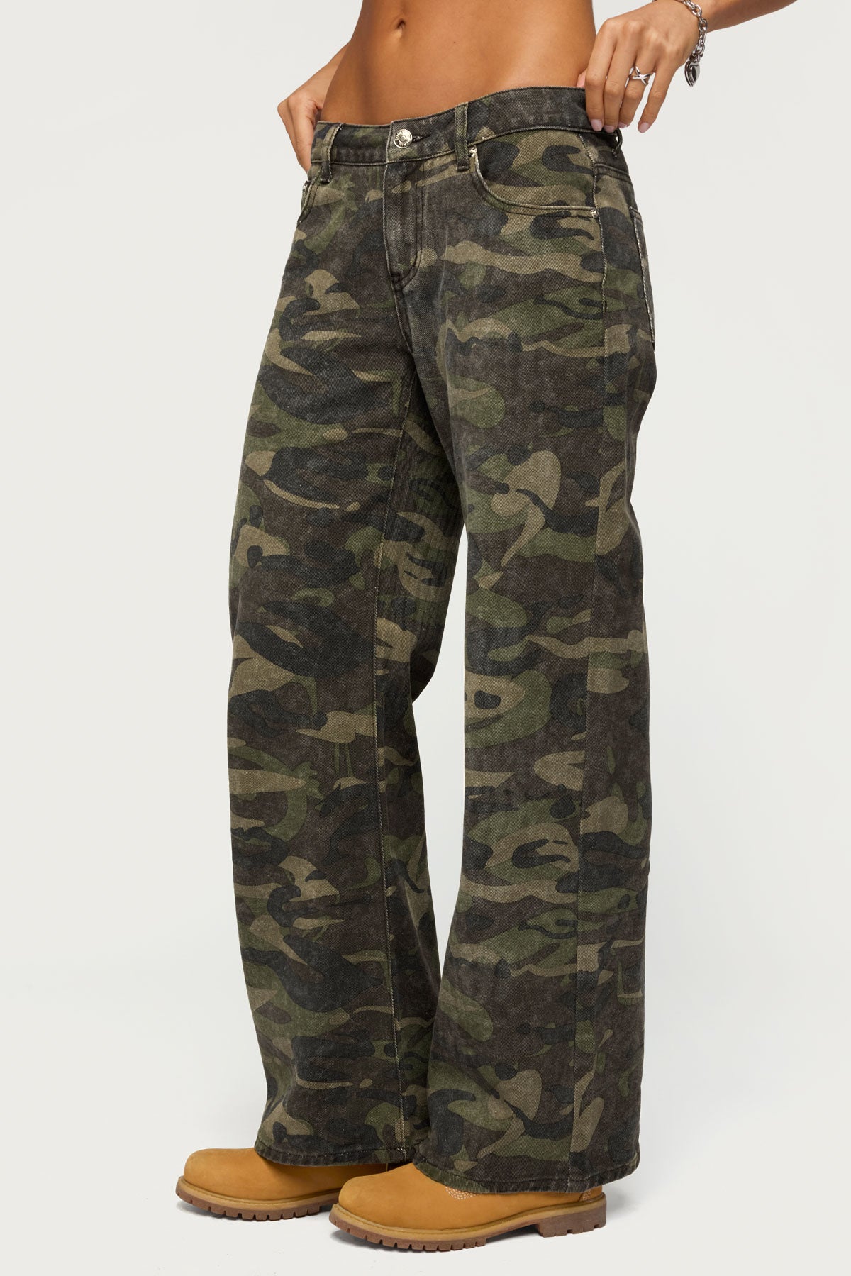 Soya Camo Low Rise Baggy Jeans - Image 3